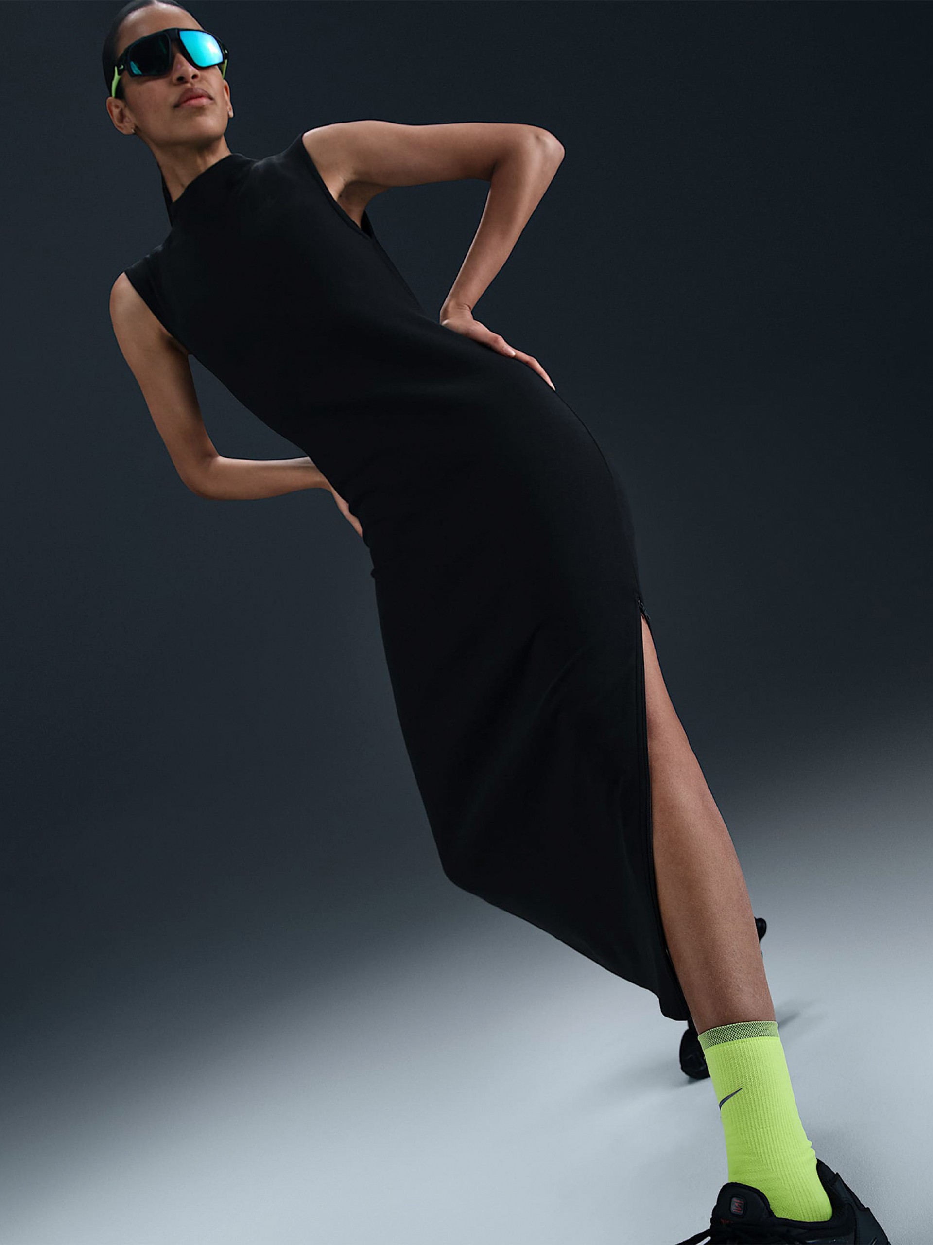 Nike Sportswear Tech Fleece Black Dress For Women