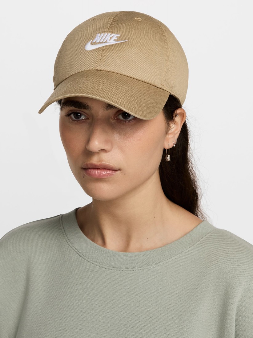 Bon Nike Club Bege Com Efeito Lavado