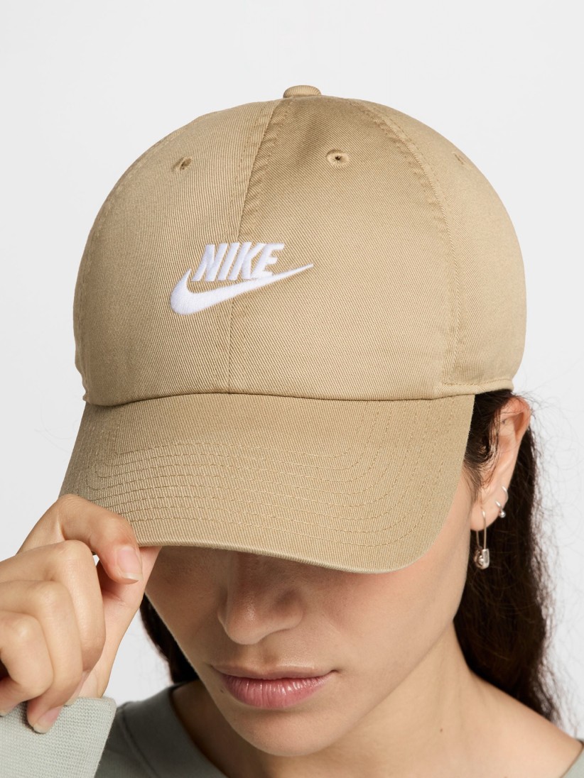 Bon Nike Club Bege Com Efeito Lavado