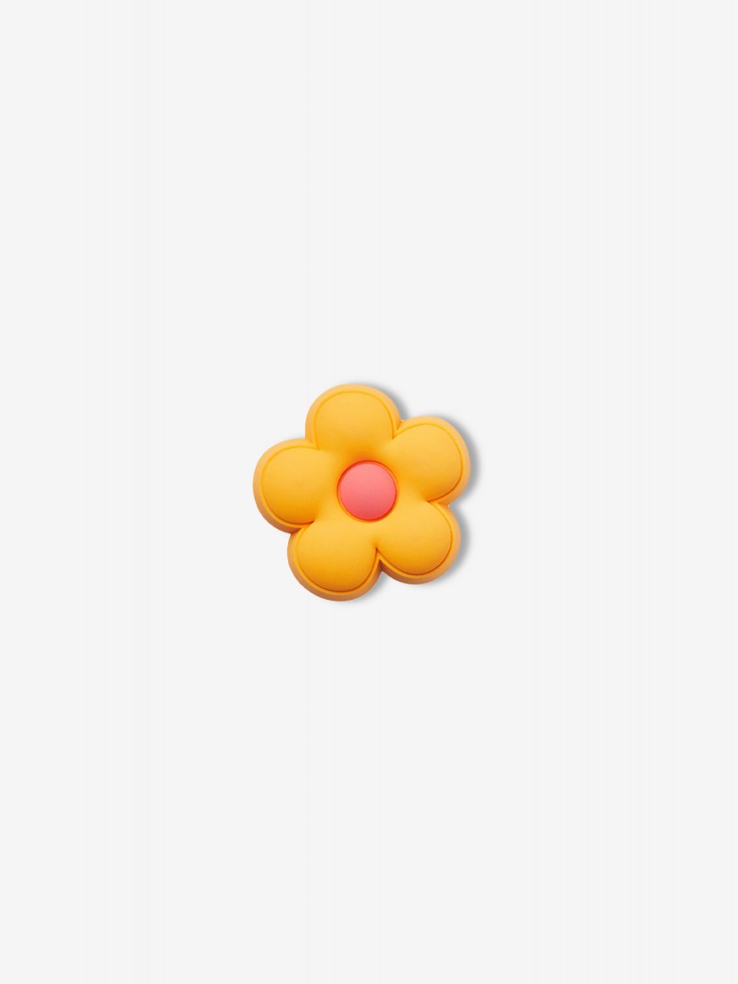 Pin Crocs Jibbitz Flor Laranja
