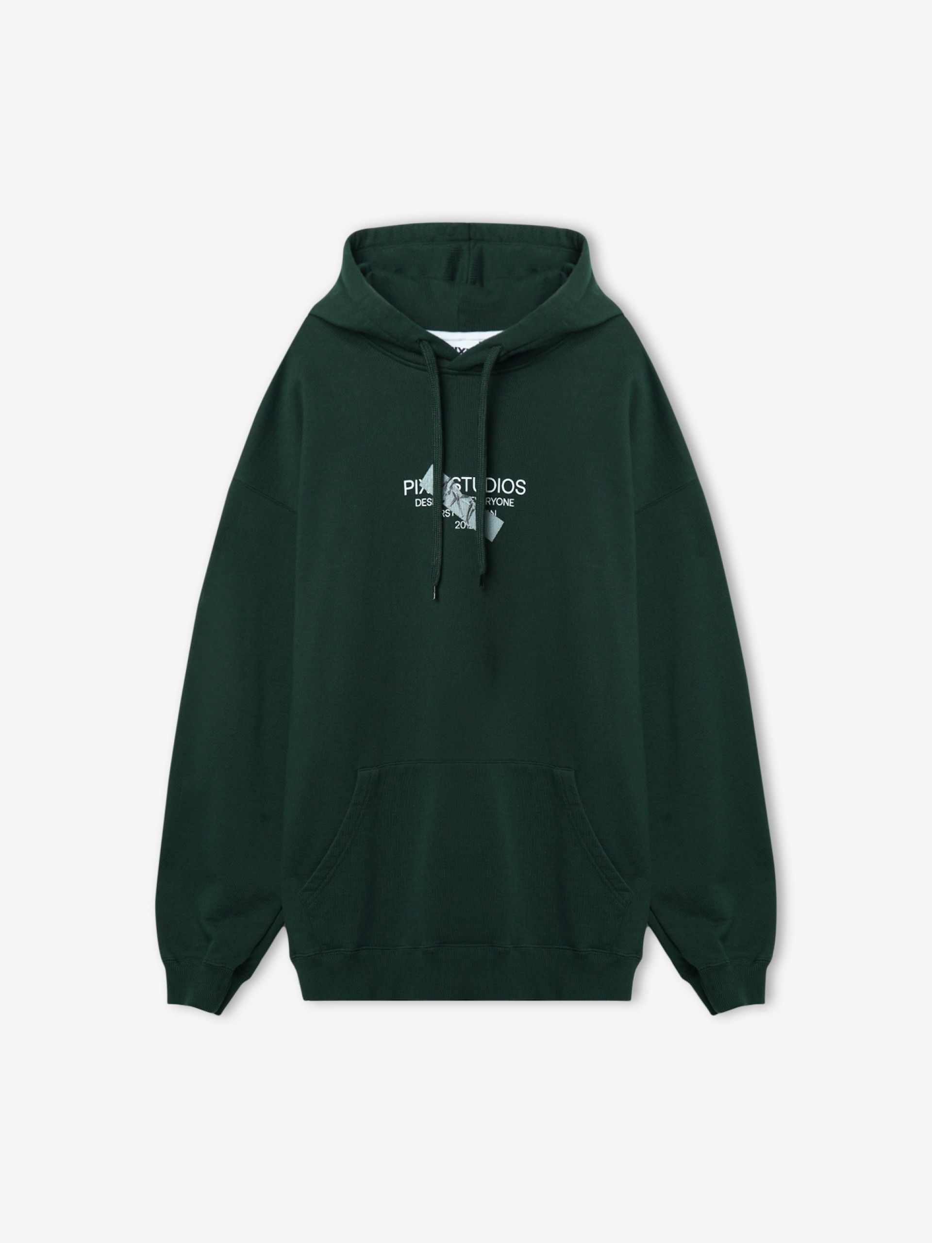 Sudadera con Capucha Pixis The Design Verde