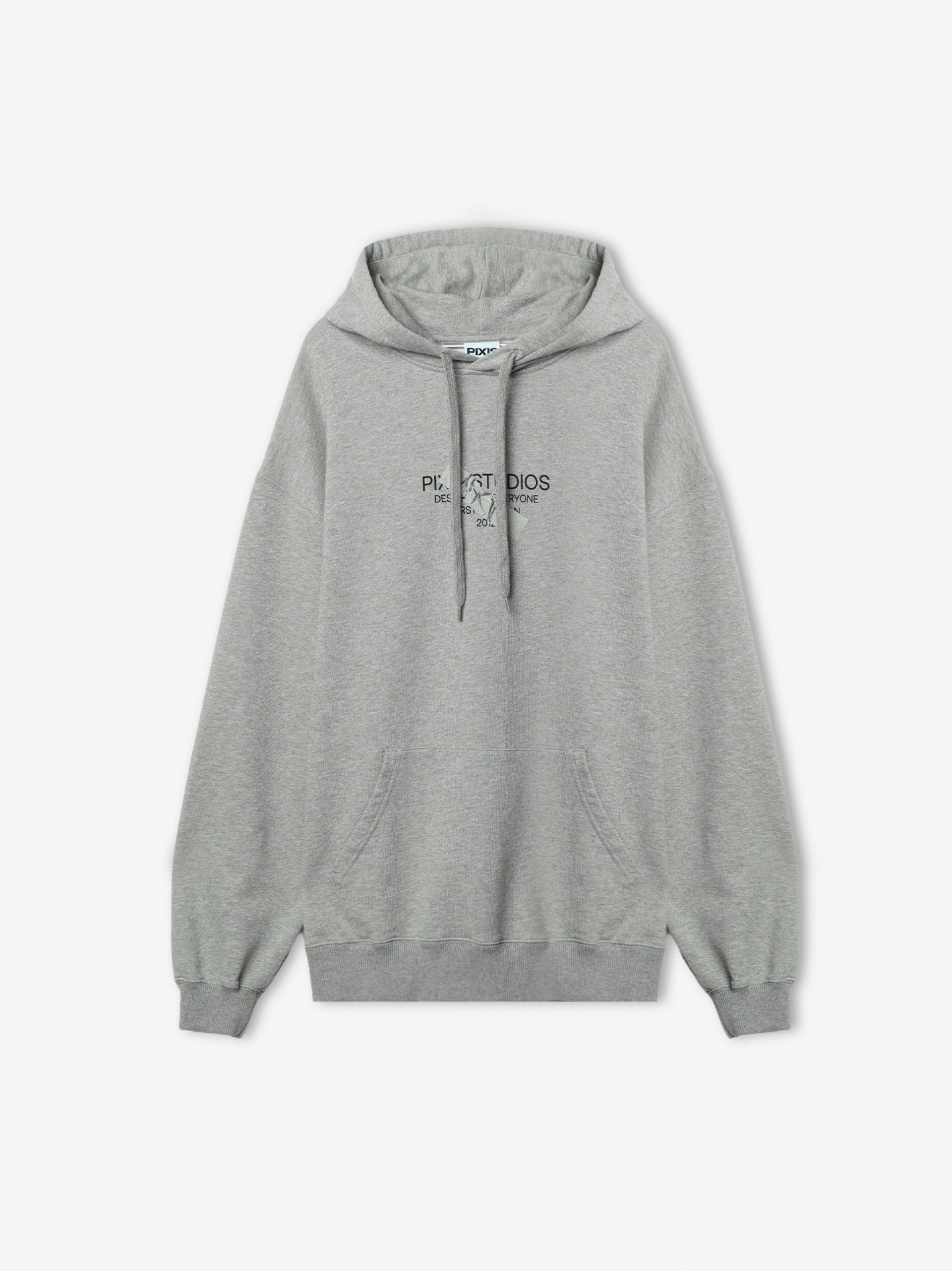 Sudadera con Capucha Pixis The Design Gris