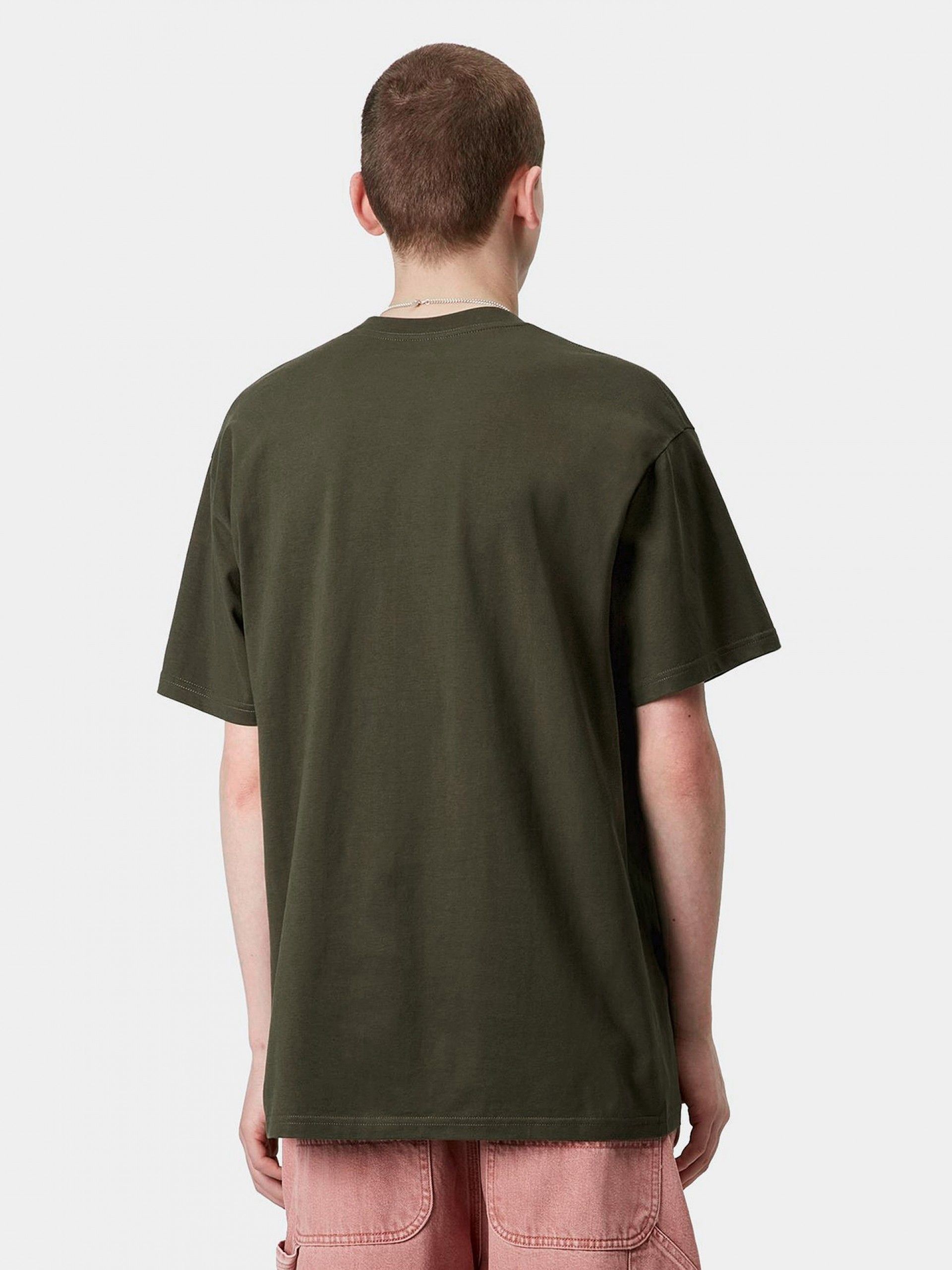 Carhartt WIP Script Embroidery Green T-shirt