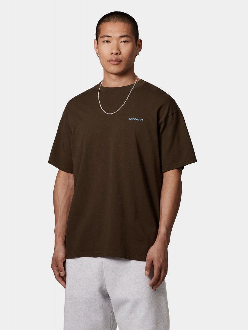 T-shirt Carhartt WIP Script Embroidery Castanha