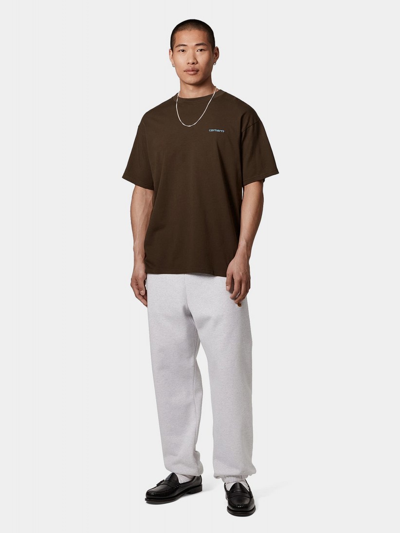 T-shirt Carhartt WIP Script Embroidery Castanha