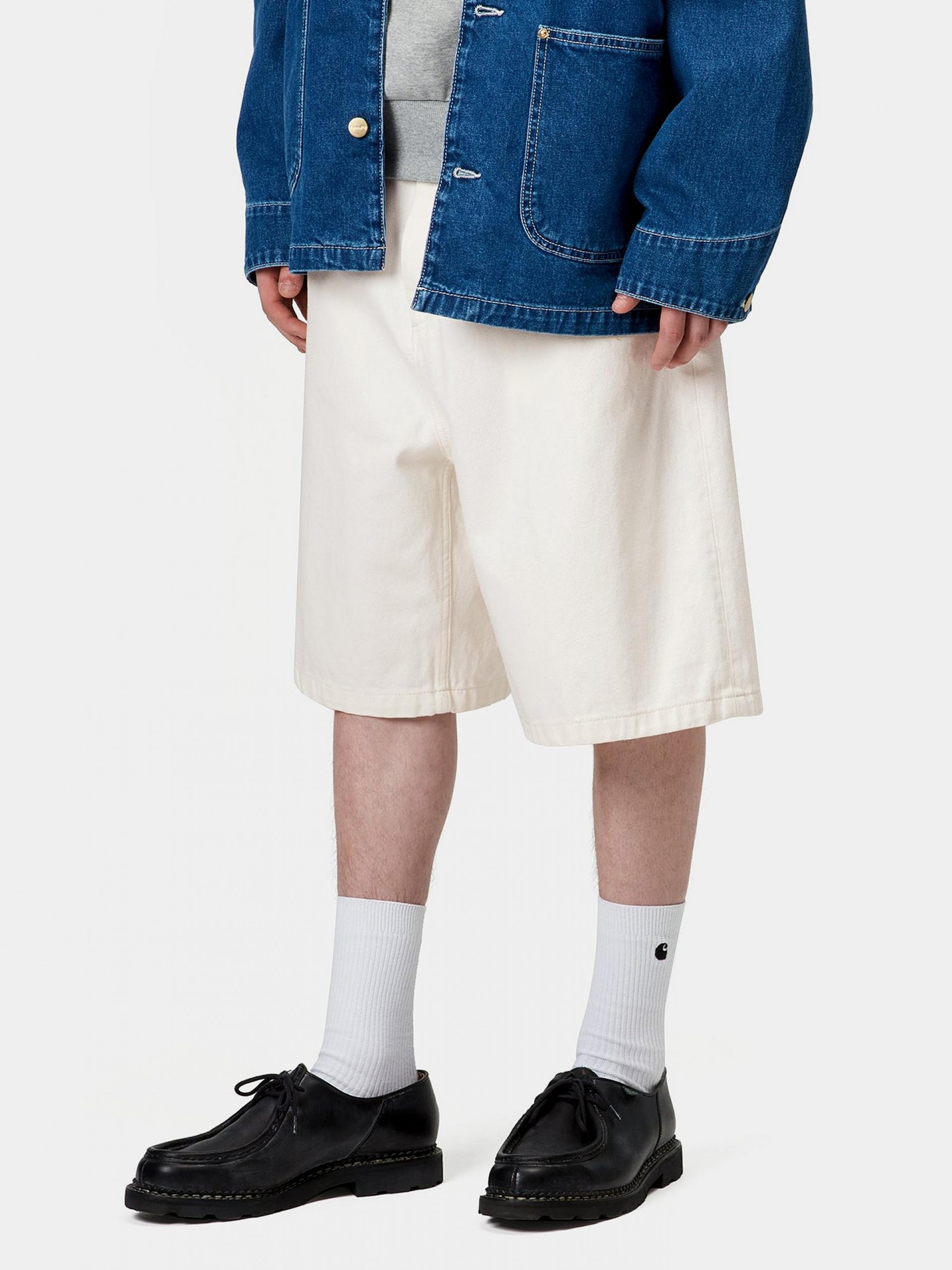 Carhartt WIP Brandon White Denim Shorts