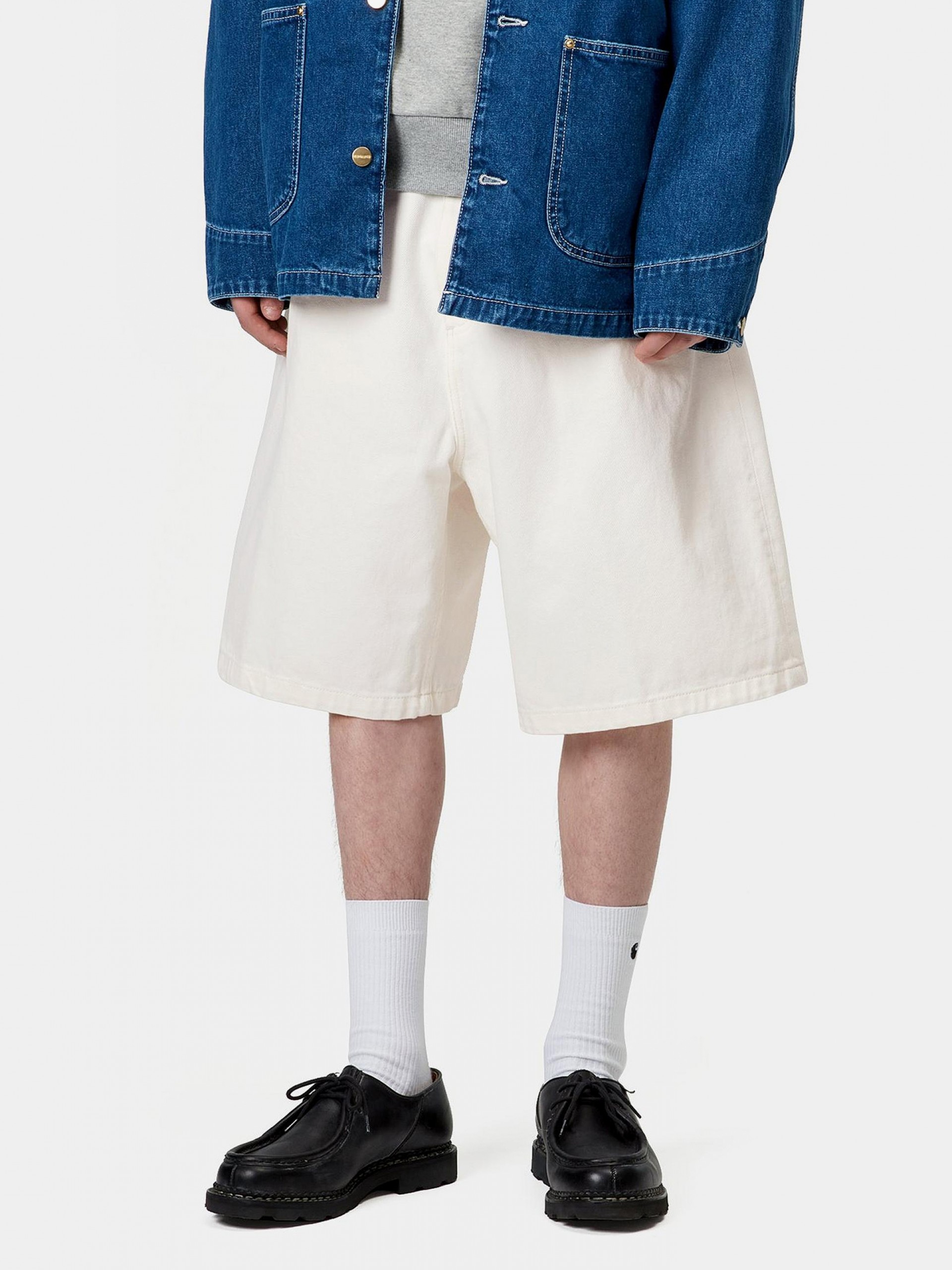 Carhartt WIP Brandon White Denim Shorts