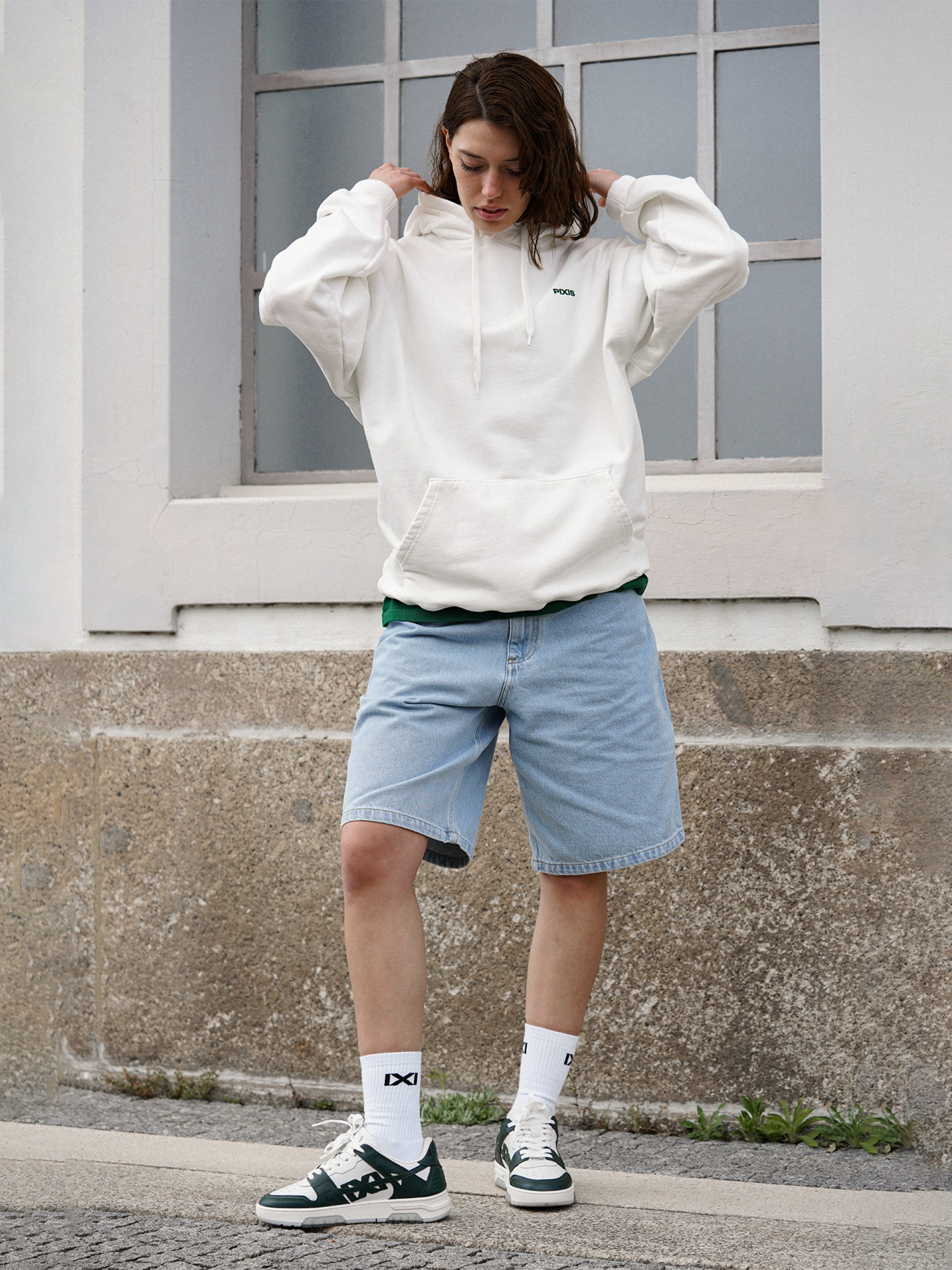 Camisola com Capuz Pixis Da Vinci Branca