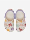 Sandlias Crocs Classic Kids Brancas Com Borboletas