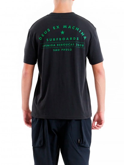 T-shirt Deus Ex Machina So Paulo Surf Address Preta
