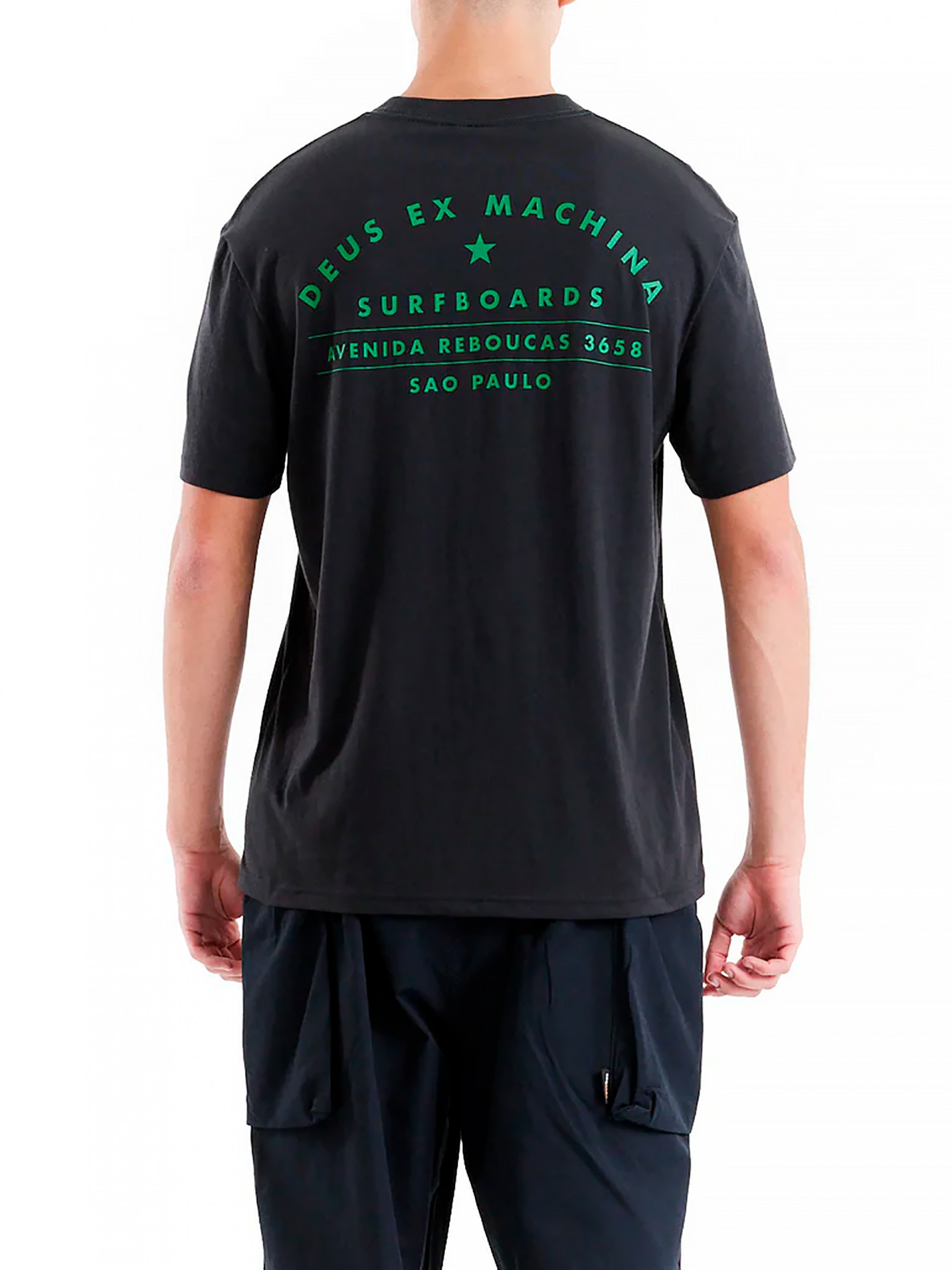 Deus Ex Machina São Paulo Surf Address Black T-shirt