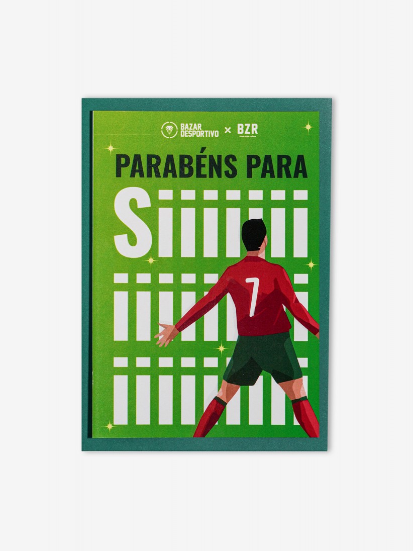 Siiiii CR7 Postcard