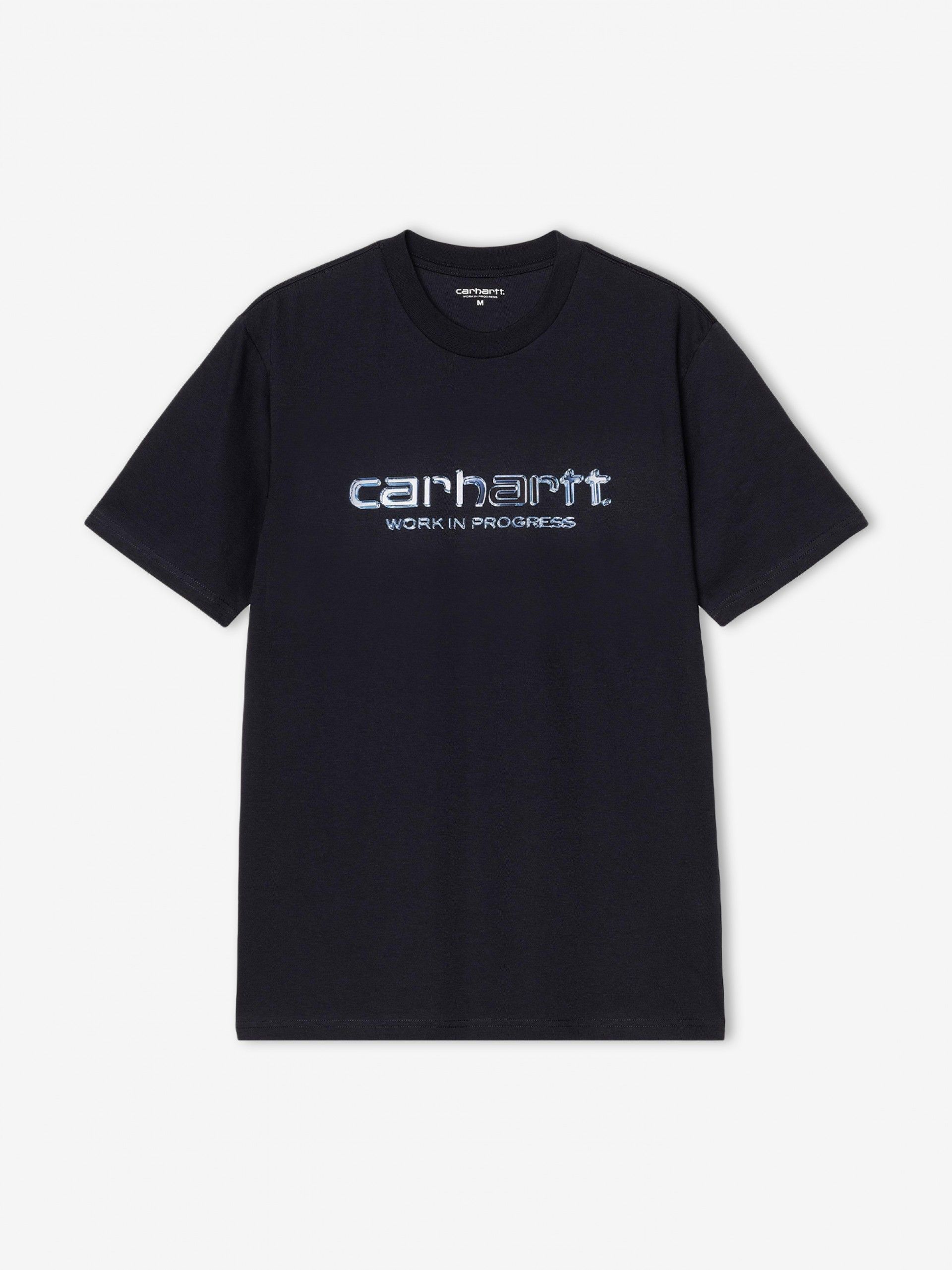 T-shirt Carhartt WIP Solar Chrome Script Azul