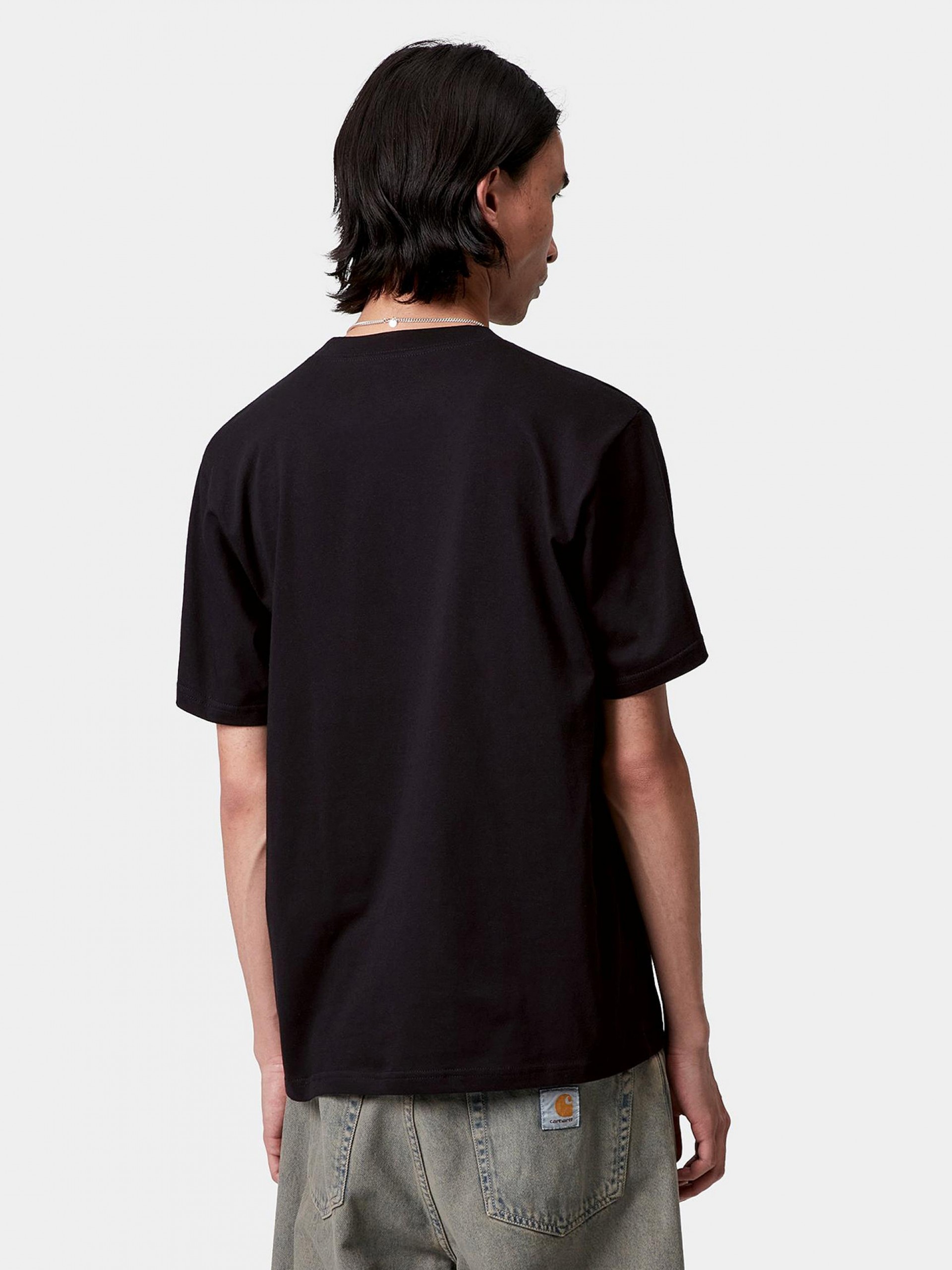 T-shirt Carhartt WIP Solar Chrome Script Preta