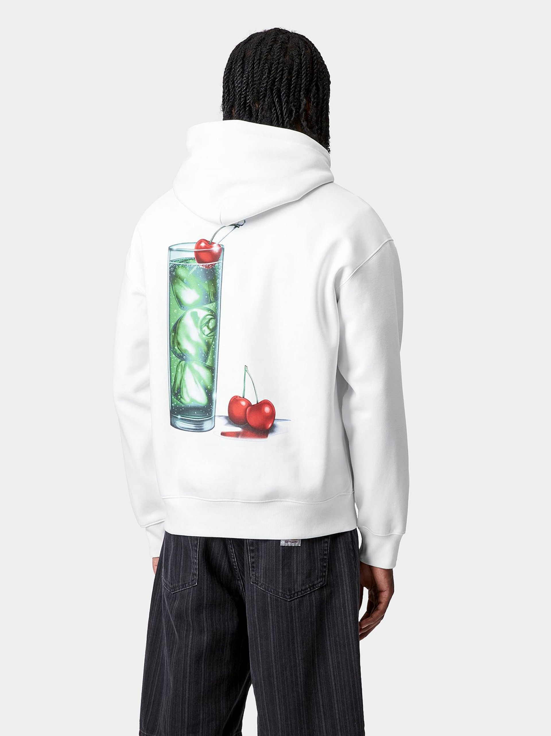 Sudadera con Capucha Carhartt WIP Jake Garcia Blanca