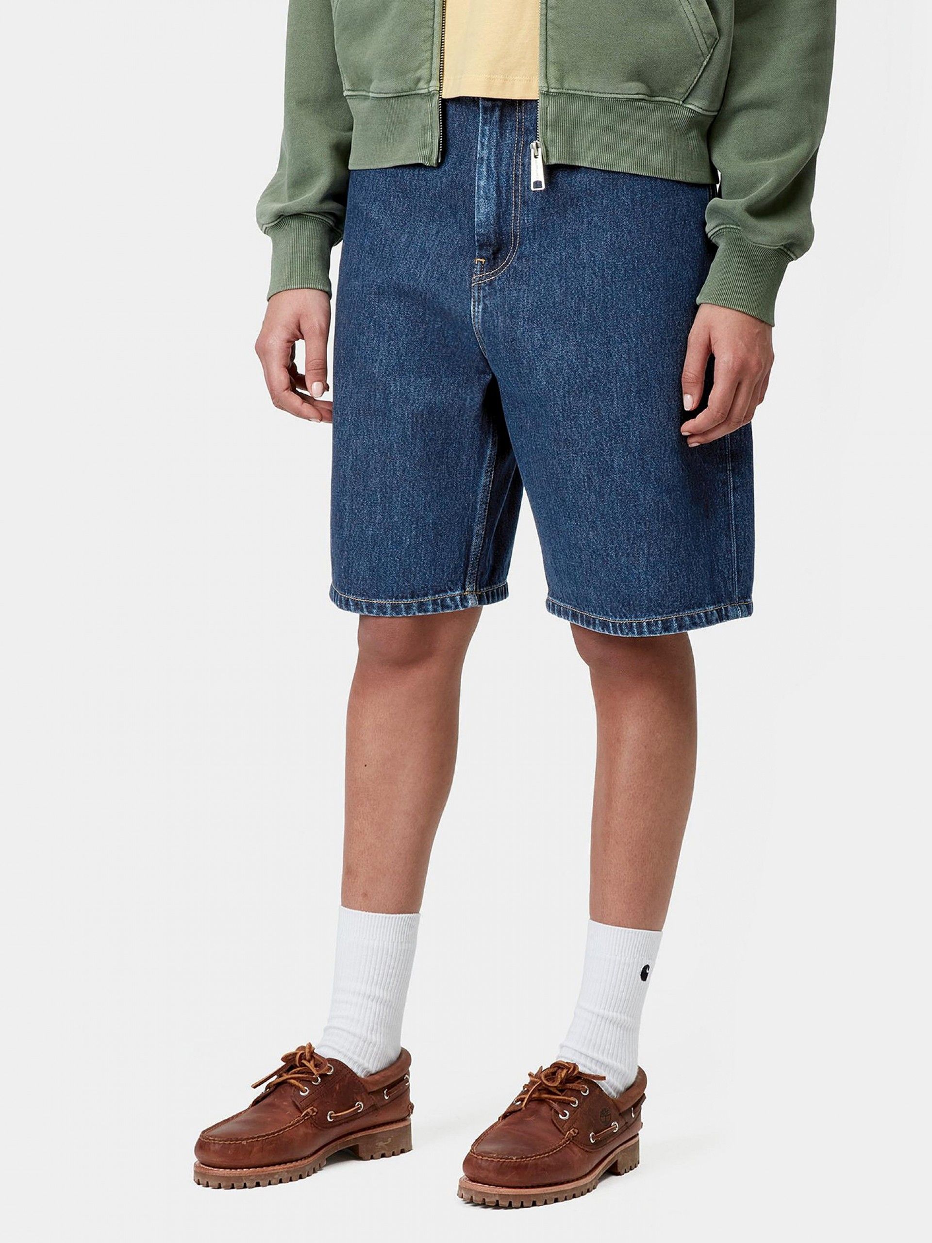 Carhartt WIP Brandon W Blue Denim Shorts