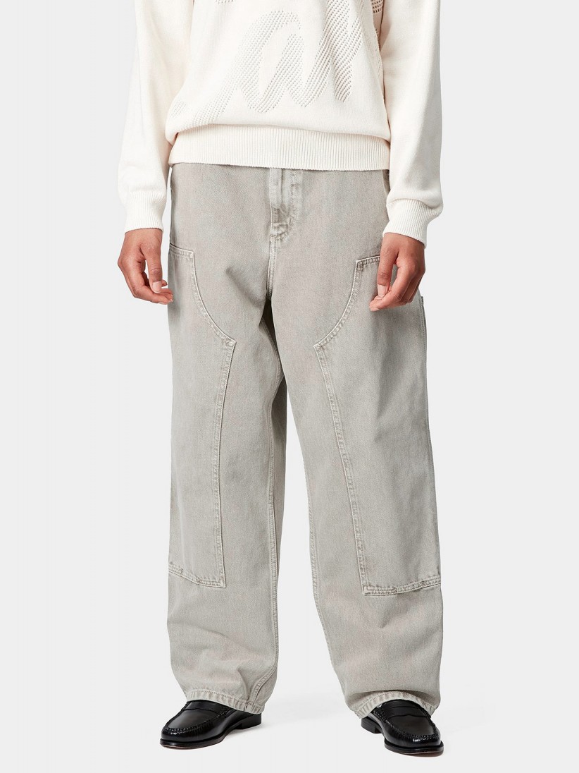 Calas de Ganga Carhartt WIP Brandon Double Knee W Cinzentas