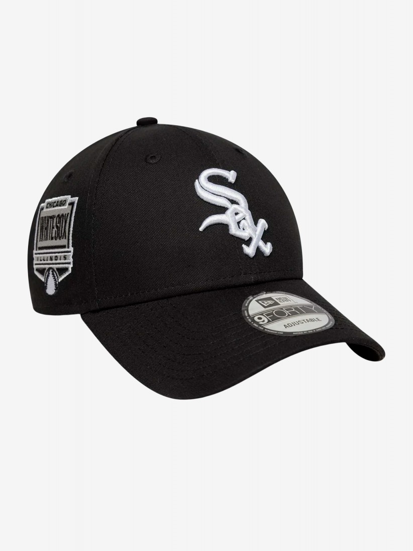 Bon New Era Chicago Sox Side Patch 9FORTY Preto