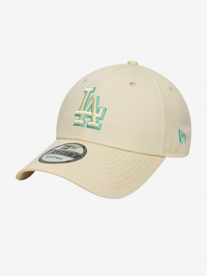 Bon New Era LA Dodgers Team Outline 9FORTY Bege