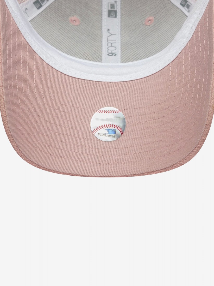Bon New Era NY Yankees Fabric 9FORTY Trucker Rosa Para Mulher