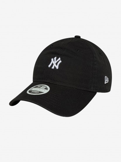 Bon New Era New York Yankees Mini Washed 9TWENTY Preto Para Mulher
