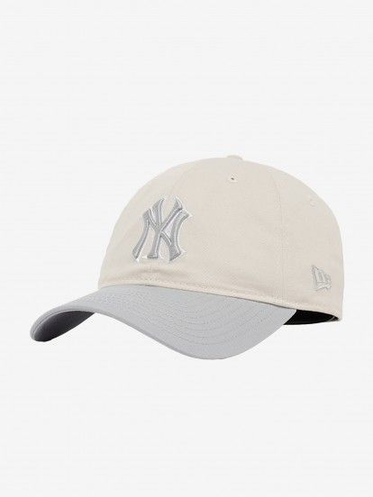 Bon New Era New York Yankees 9TWENTY Bege e Cinzento Para Mulher