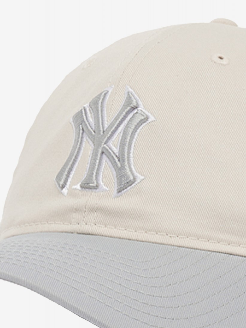Bon New Era New York Yankees 9TWENTY Bege e Cinzento Para Mulher
