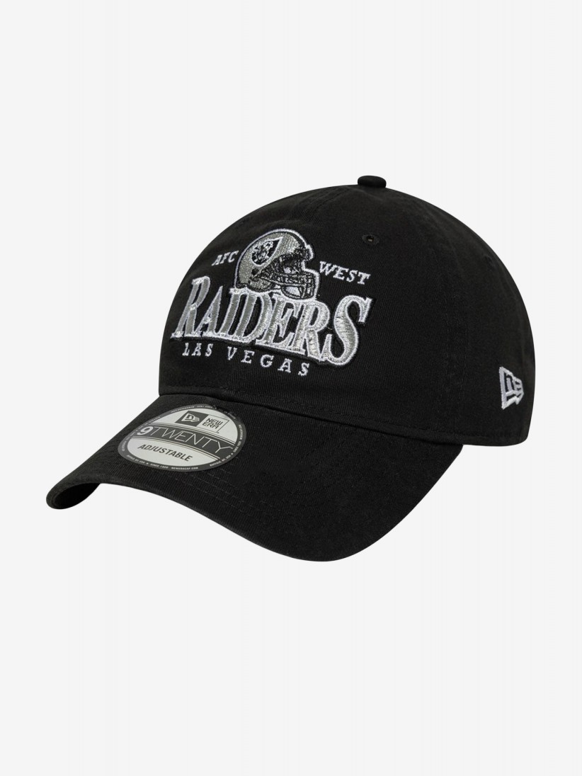 Bon New Era Las Vegas Raiders Helmet 9TWENTY Preto