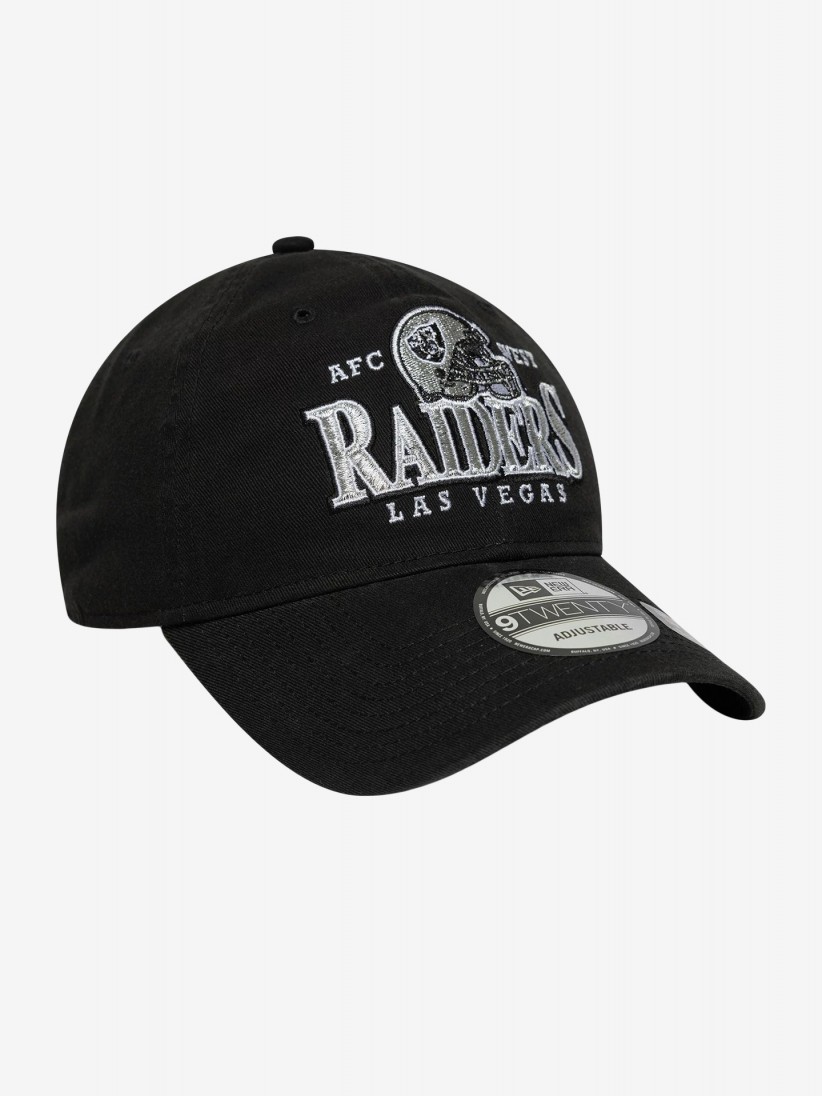 Bon New Era Las Vegas Raiders Helmet 9TWENTY Preto