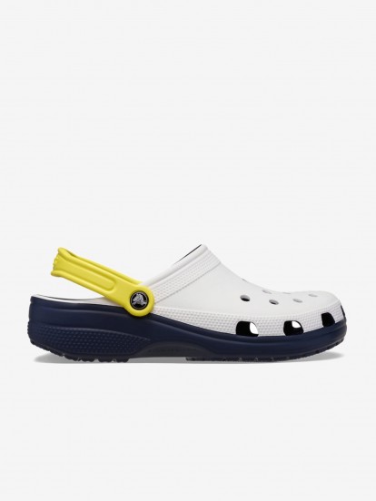 Sandlias Crocs Classic Retro Sport Cinzentas e Amarelas