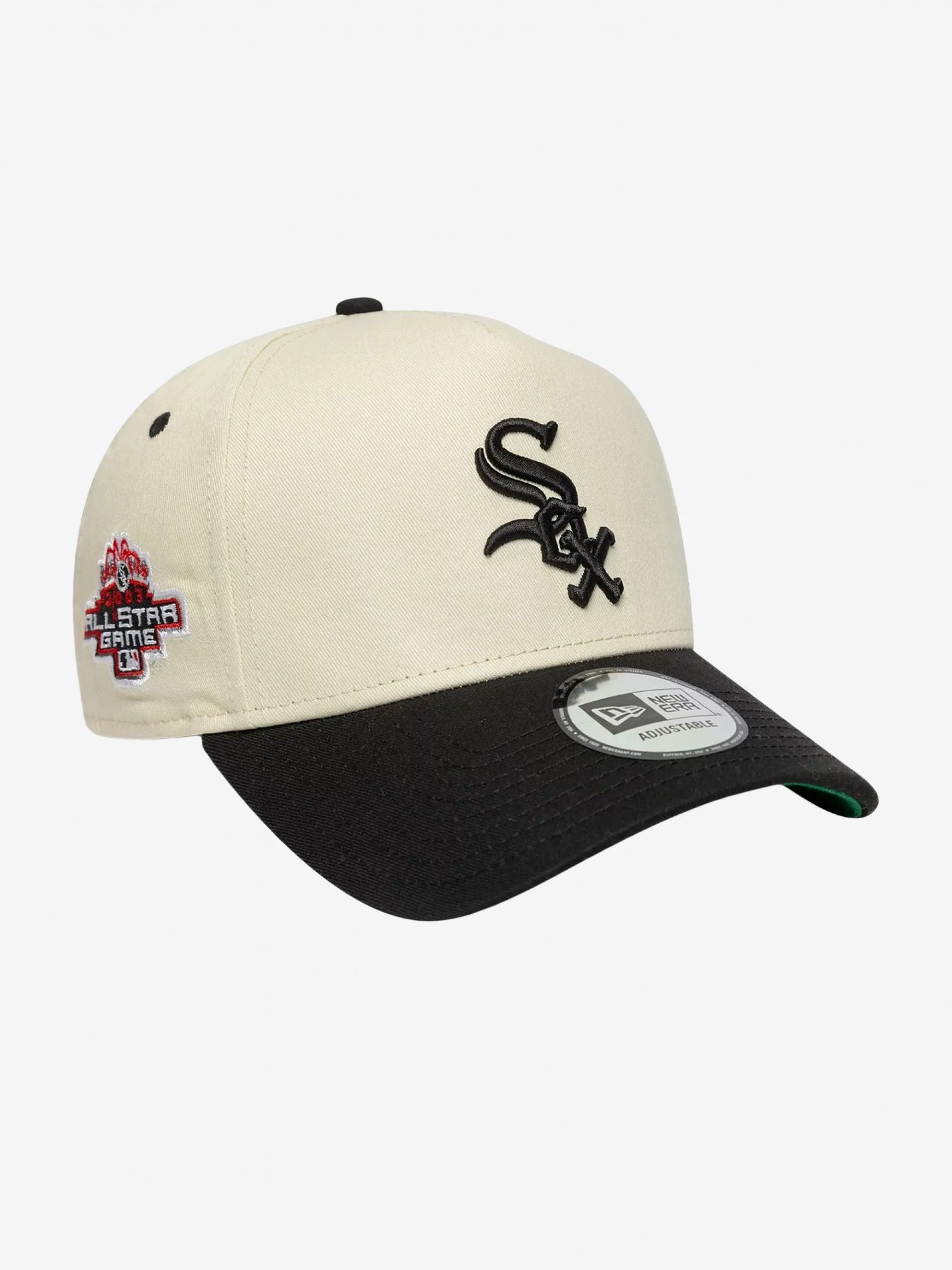 Gorra New Era Chicago White Sox ASG Patch Frame Beige y Negra