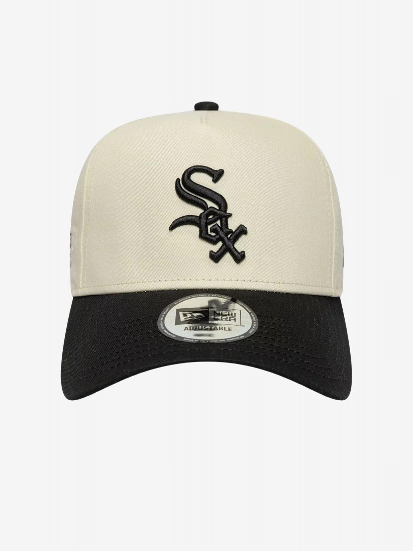 Bon New Era Chicago White Sox ASG Patch Frame Bege e Preto