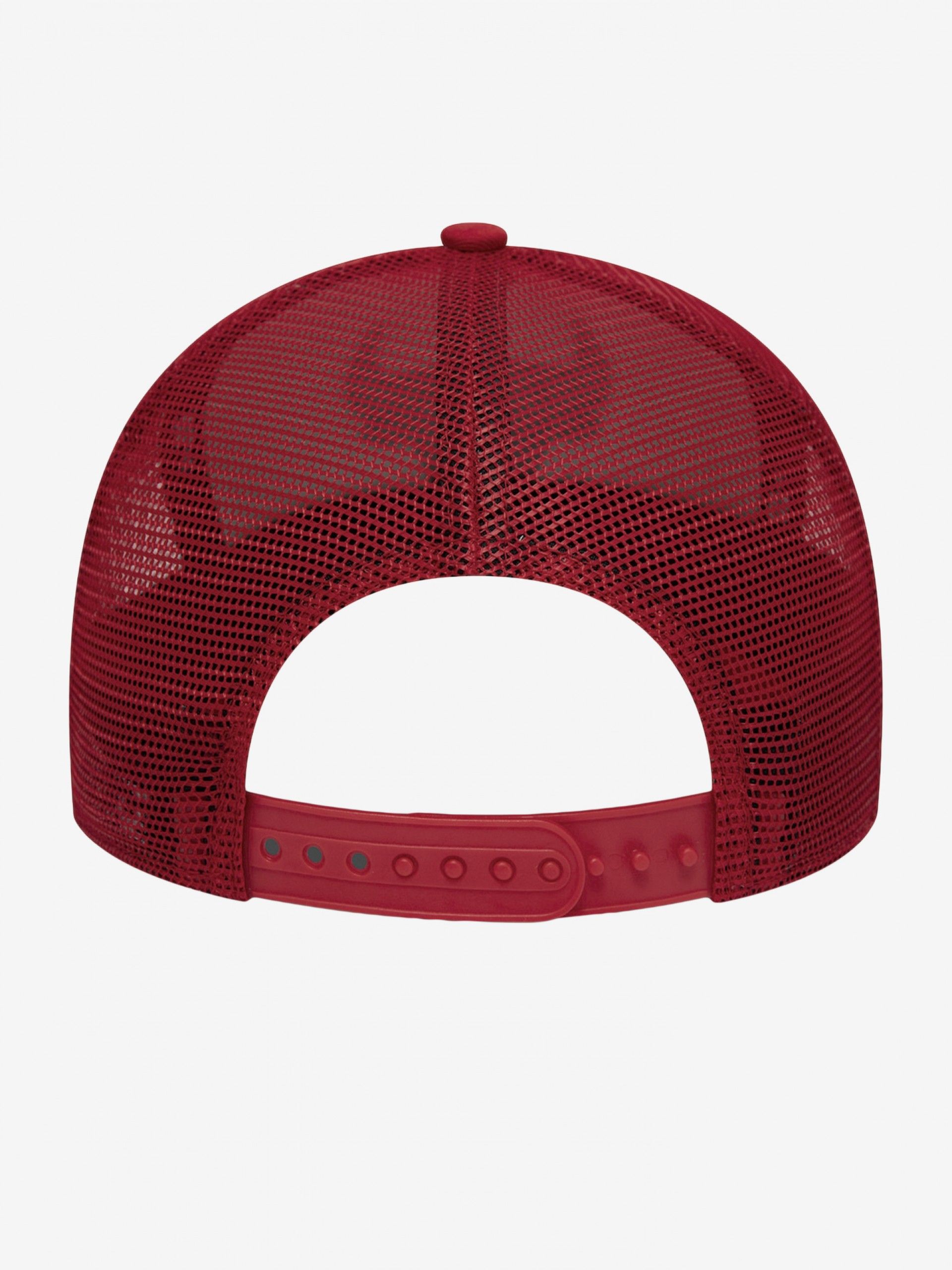 New Era Chicago Bulls Side Patch Trucker Red and White Cap