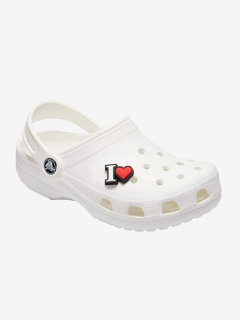 Pin Crocs Jibbitz Corao Vermelho