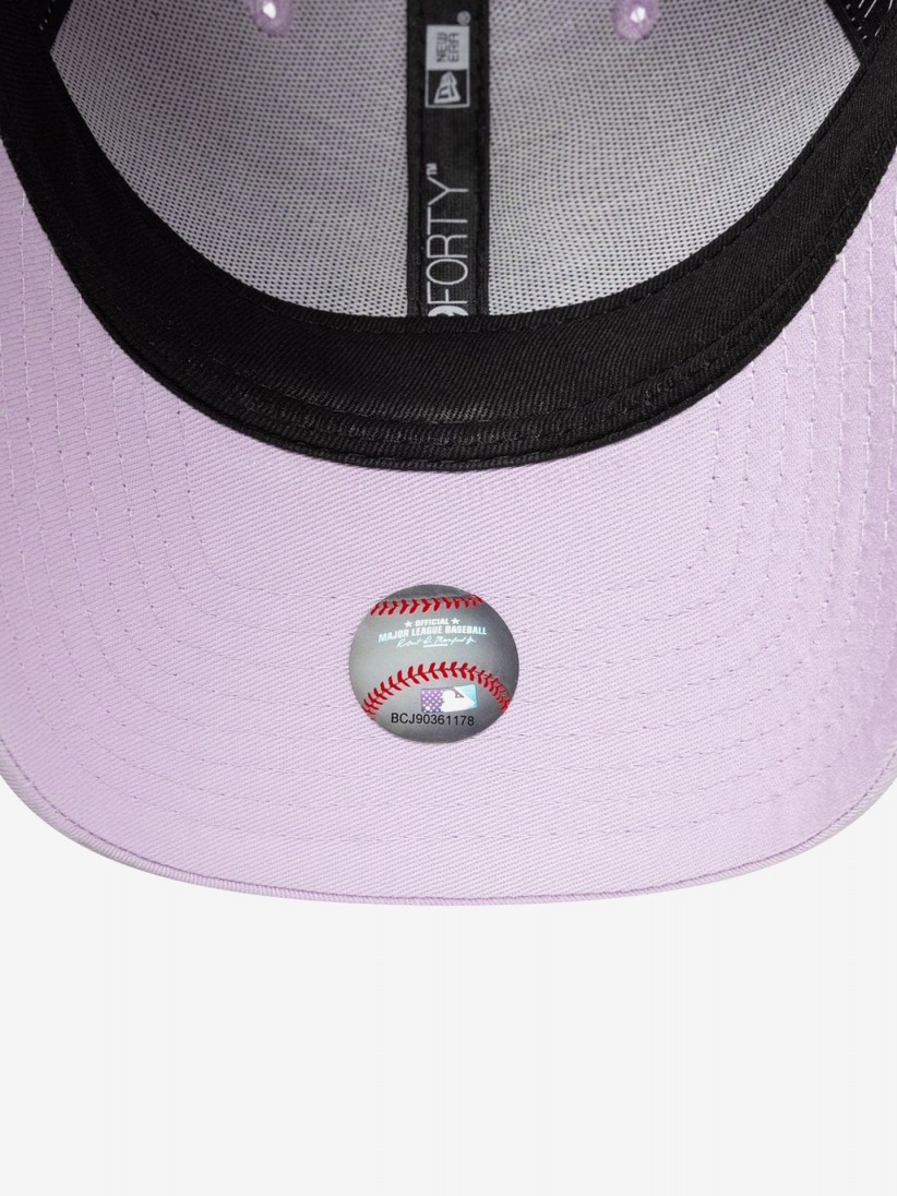 New Era LA Dodgers League Essential 9FORTY Lilac Cap For Women