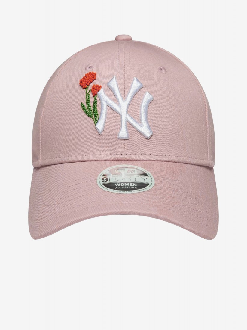 Bon New Era New York Yankees Beaded 9FORTY Rosa Para Mulher