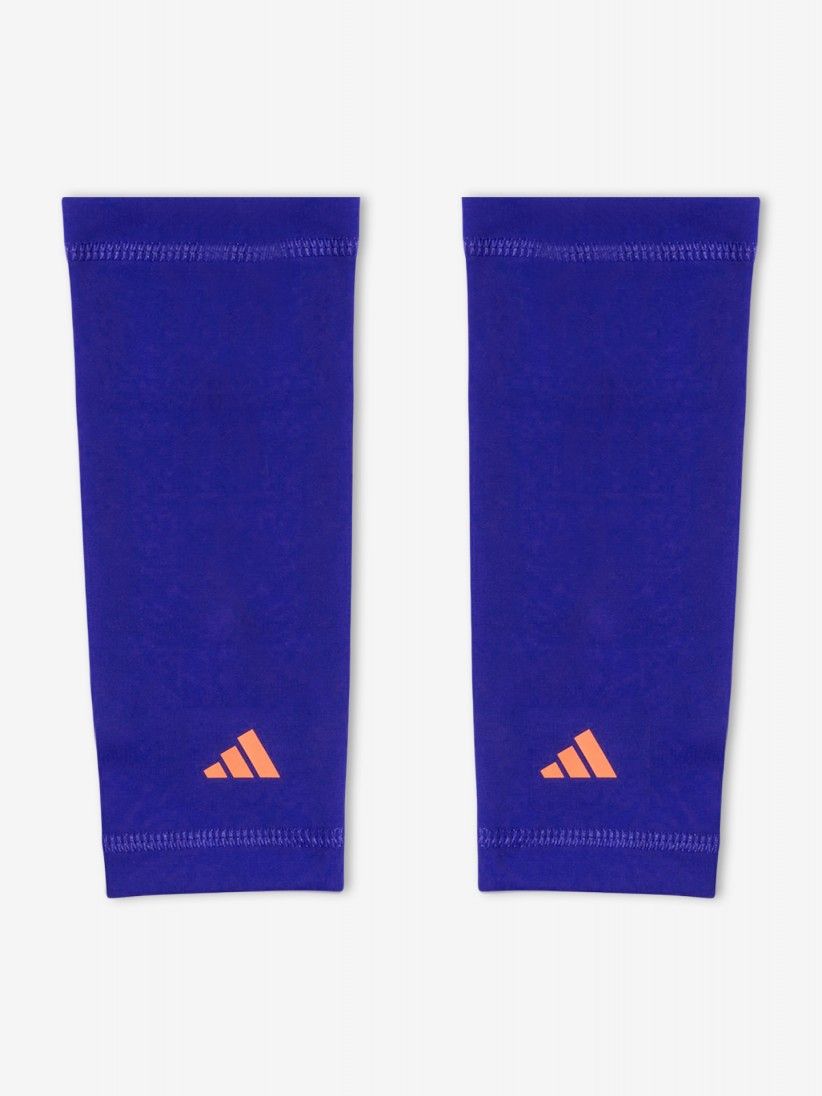 Caneleiras Adidas Tiro League Laranja e Roxas