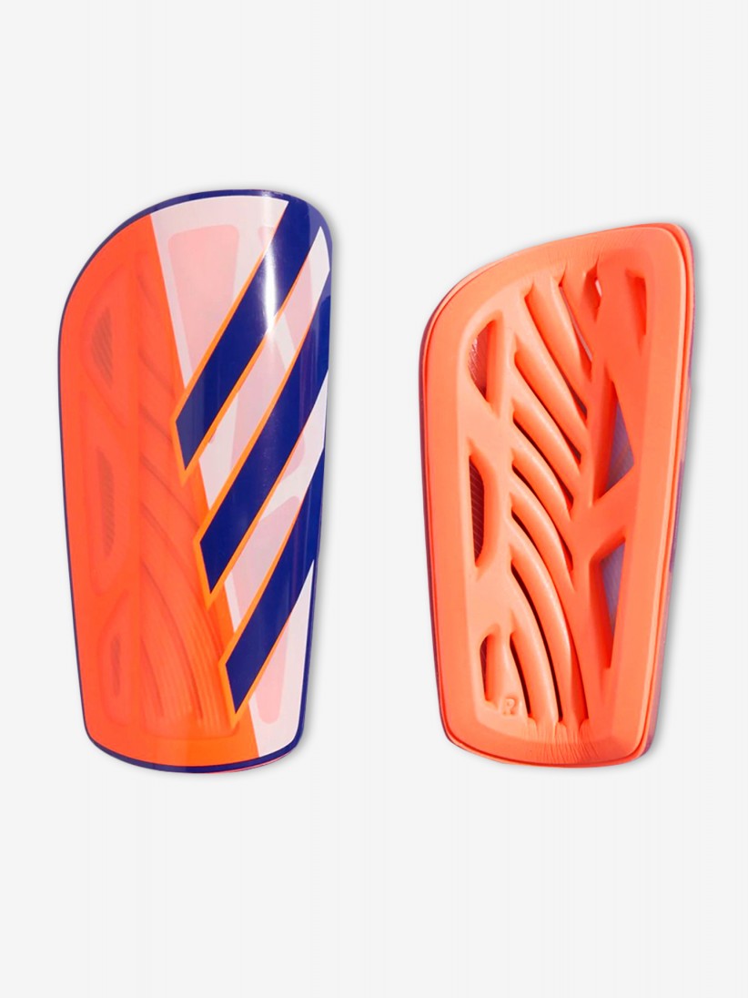 Caneleiras Adidas Tiro League Laranja e Roxas