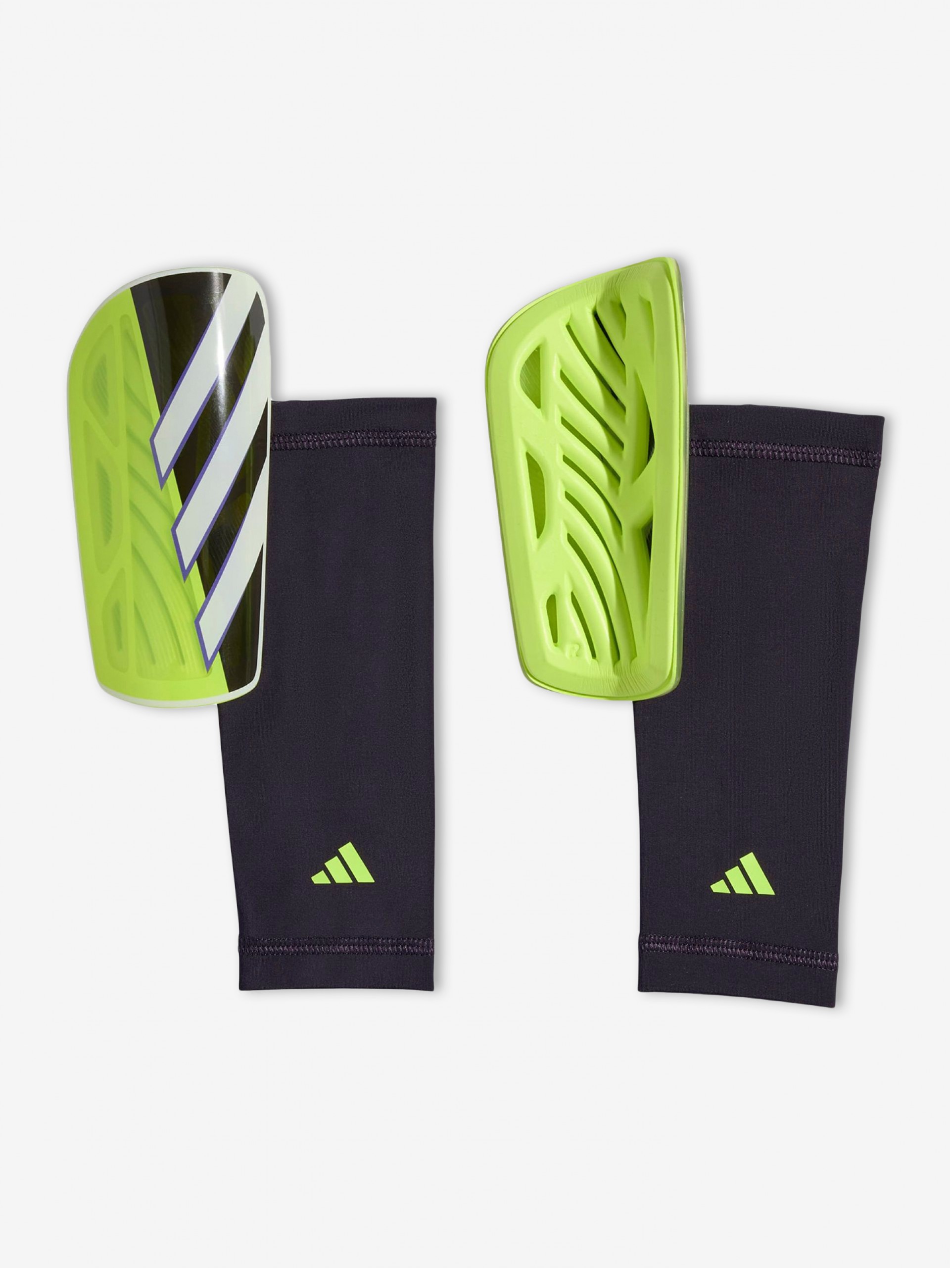 Caneleiras Adidas Tiro League Verdes e Pretas