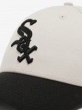 Bon New Era Chicago White Sox Side Script 9FORTY Bege e Preto