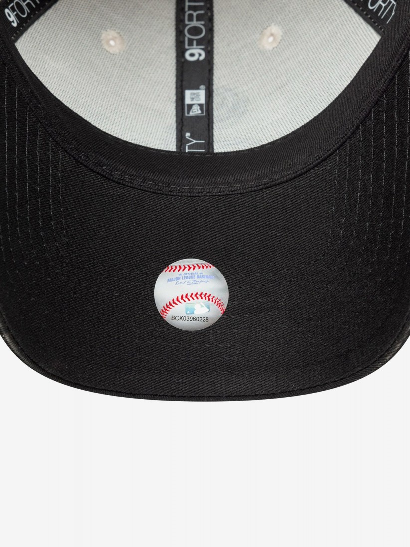 Bon New Era Chicago White Sox Side Script 9FORTY Bege e Preto