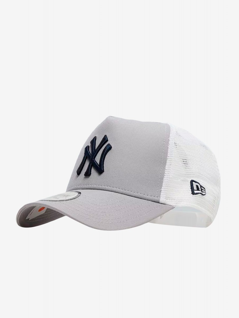 Bon New Era New York Yankees Side Patch Trucker Cinzento e Branco
