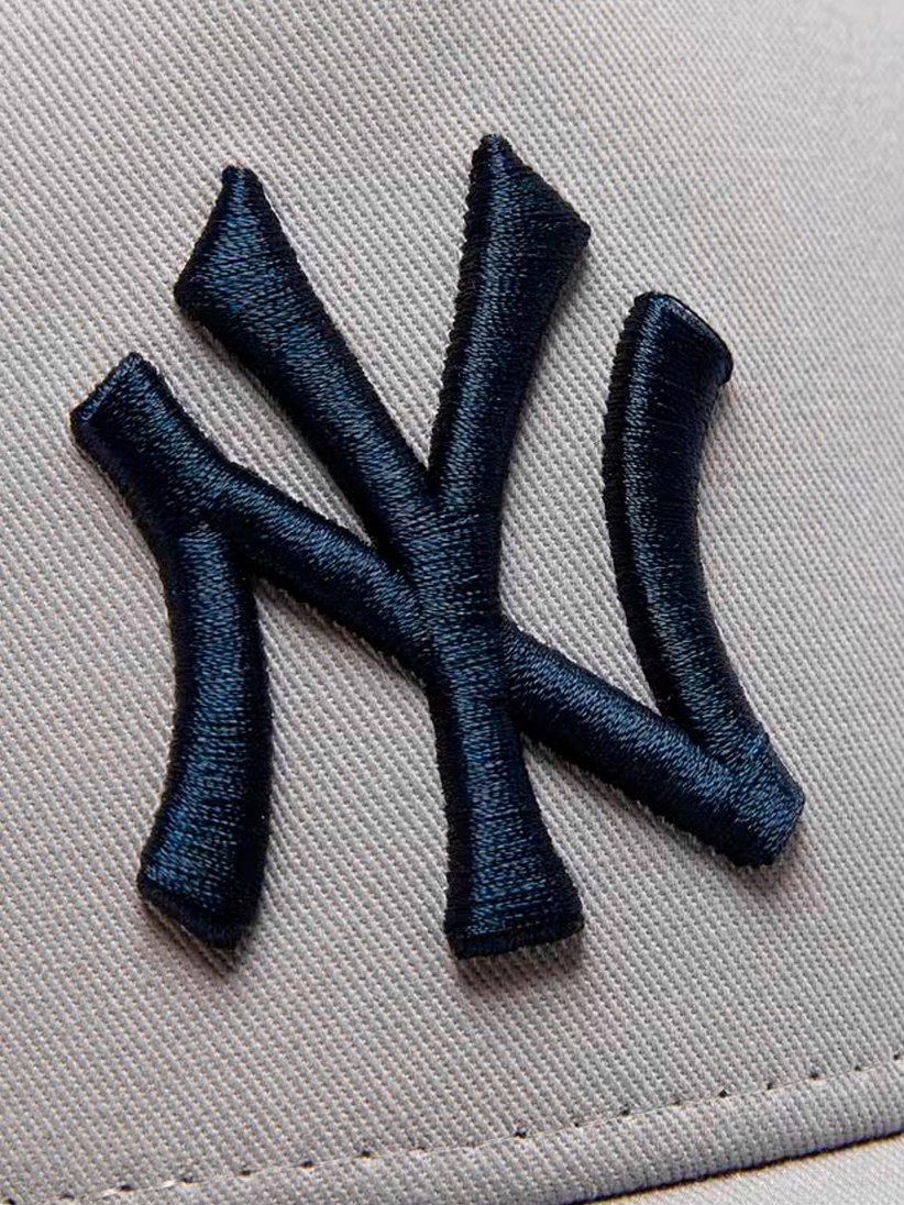 Bon New Era New York Yankees Side Patch Trucker Cinzento e Branco