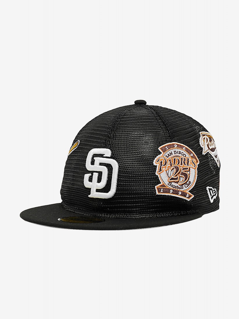 Bon New Era San Diego Padres AOP Mesh 59FIFTY Preto
