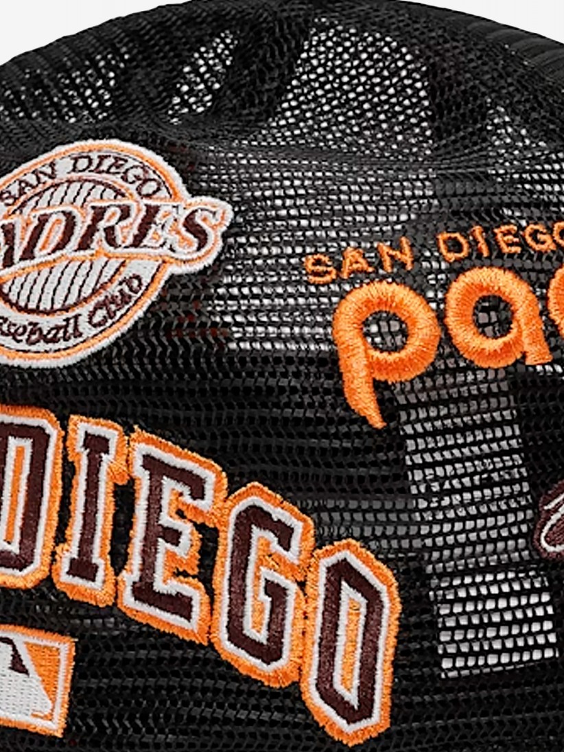 Bon New Era San Diego Padres AOP Mesh 59FIFTY Preto