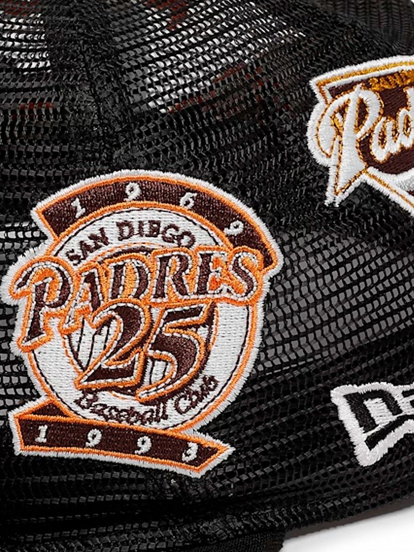 Bon New Era San Diego Padres AOP Mesh 59FIFTY Preto