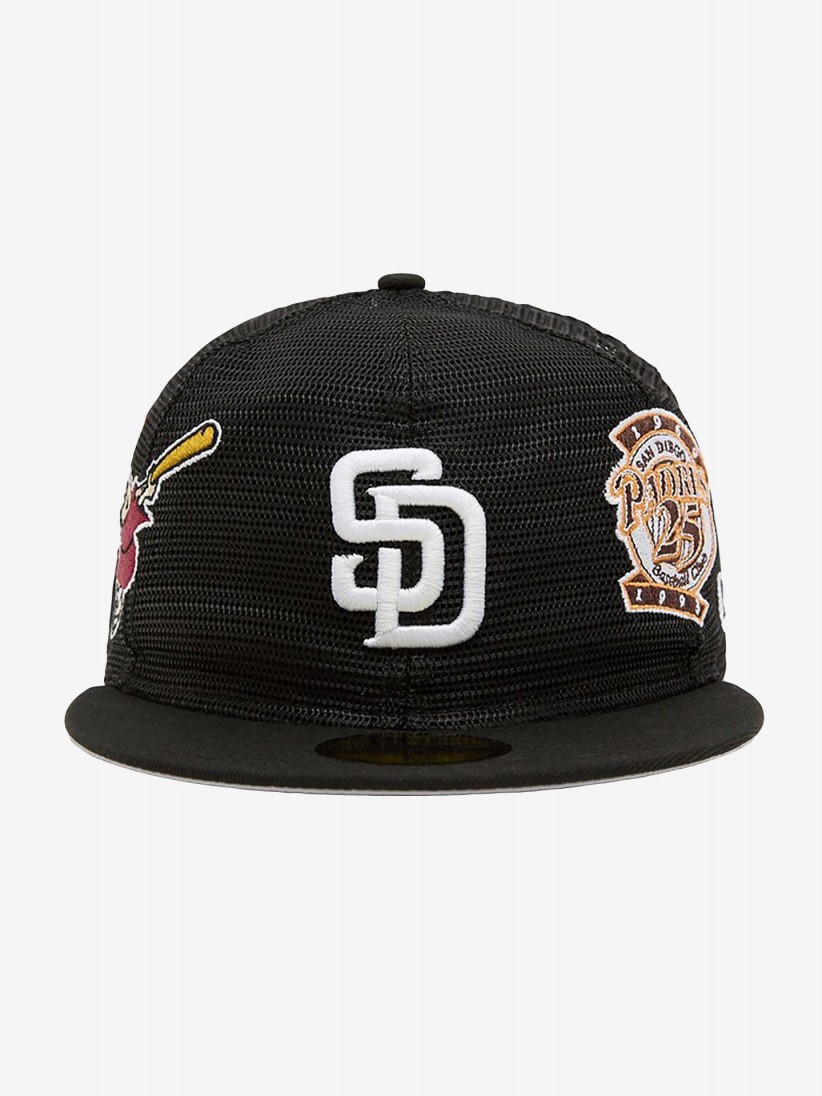 Bon New Era San Diego Padres AOP Mesh 59FIFTY Preto
