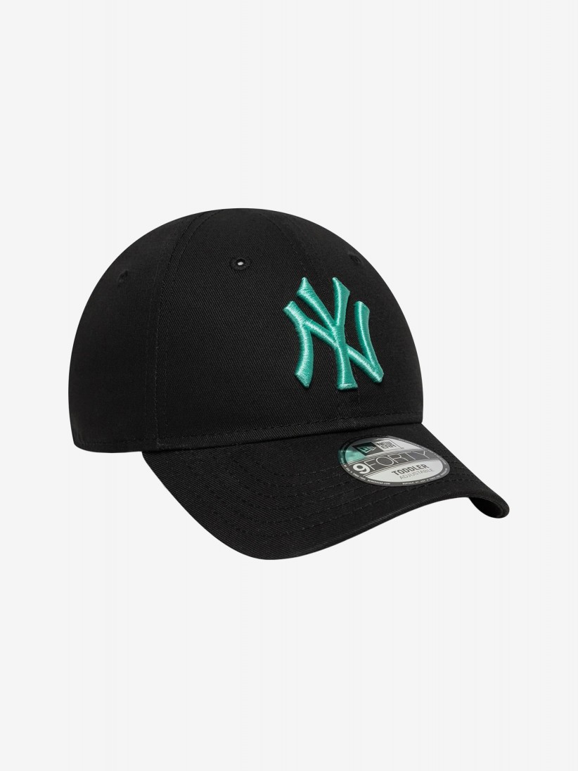Bon New Era League Essential New York Yankees 9FORTY Toddler Preto