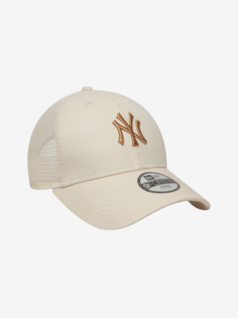 Bon New Era New York Yankees Homefield 9FORTY Trucker Kids Bege