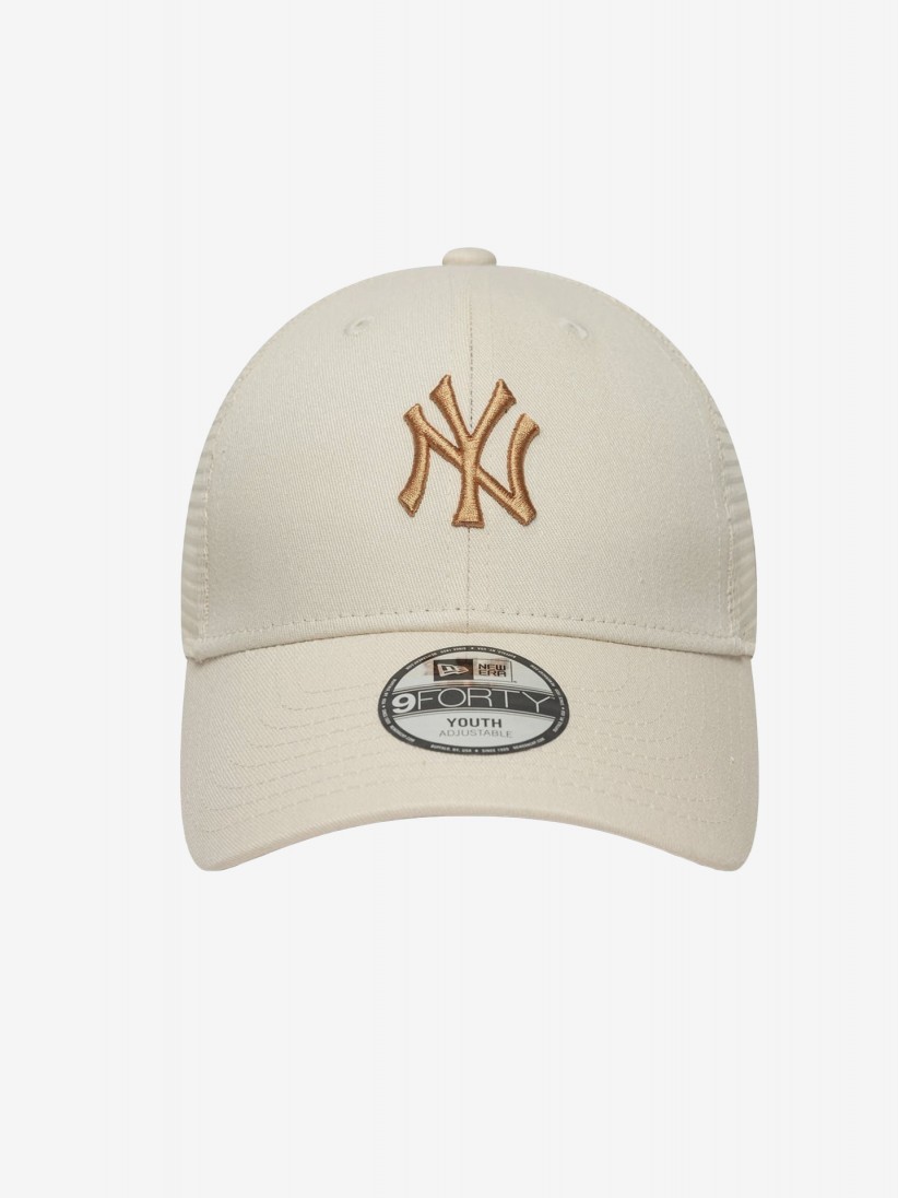 Bon New Era New York Yankees Homefield 9FORTY Trucker Kids Bege